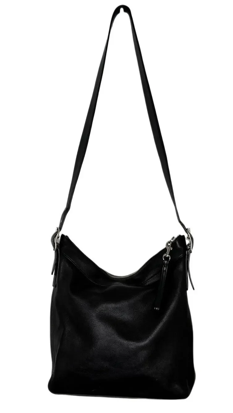 VTG Coach Legacy Slim Gallery Tote 9188 Black Leather Convertible Bag Y2K